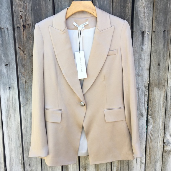 NWT Veronica Beard Long And Lean Dickey Jacket Sand 0 - Picture 16 of 16